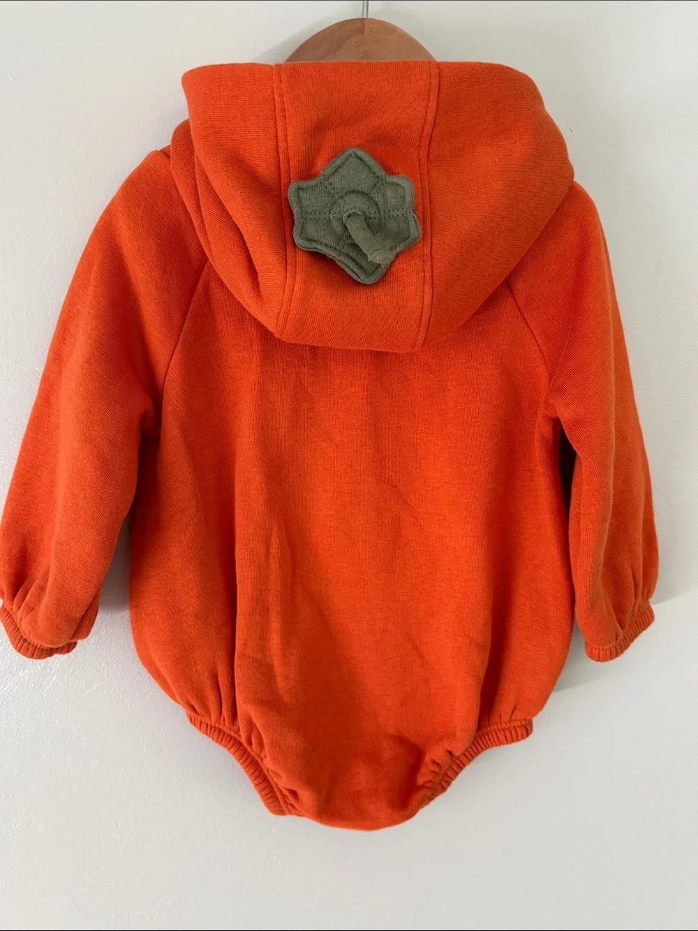 Old Navy Baby Pumpkin Romper with Booties 6-12M